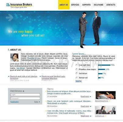 专业赋能，连接未来 保险经纪公司网页模板设计指南